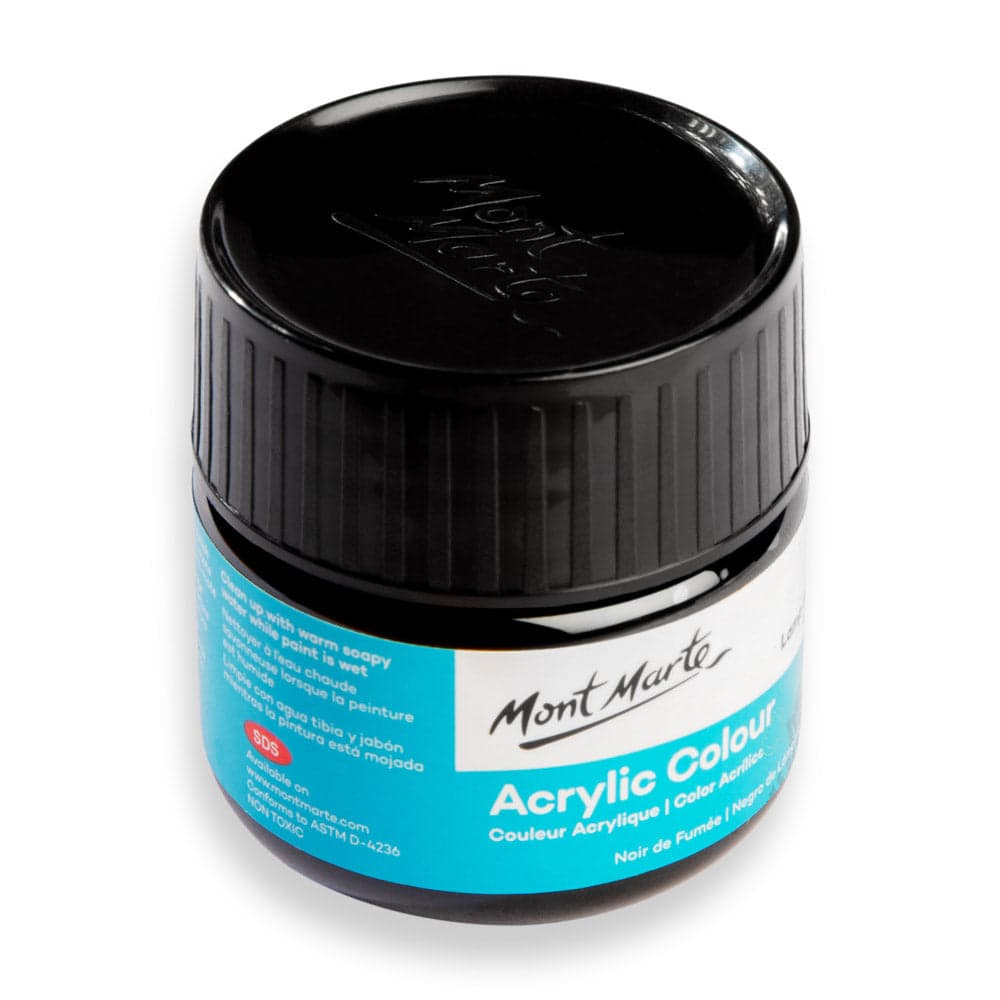 Mont Marte Acrylic Colour Paint 100ml- Black